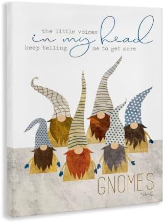 Stupell Industries 'Voices Inside My Head Gnomes', Canvas Art, 16 x 20 Inches, Easy to Hang and Sturdy, Made in USA, by Marla Rae - Image 2