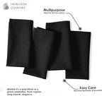 Black Cloth Napkins 17 x 17 Inch - Set of 12-100% Cotton, Absorbent, Washable, Reusable - Perfect Table Napkin for Summer, Everyday, Cocktail Parties, Holiday Gatherings, Dinner - Image 7