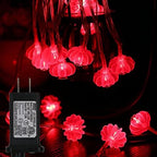 Plug in Lantern String Lights,33ft/10m100 LED Red Lanterns String Lights 8 Modes Fairy Lights for Wedding, Chinese New Year,Spring Festival,Party Decoration,Christmas by Dreamworth