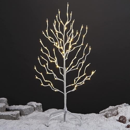 LIGHTSHARE 3FT Star Tree 112 LED Lights Warm White for Home & Christmas Decorations, 3' by Lightshare
