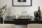 Kate and Laurel Ciel Modern Scalloped Tray; 19 x 13 x 3. Bronze; Decorative Mirrored Tray for Storage and Display - Image 2