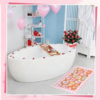 Dunzy 2 Pcs Valentine's Day Doormats Conversation Heart Layered Front Door Mats Non Slip Floor Coir Rugs Layered Pink Buffalo Plaid Doormats for Porch Entryway Indoor Outdoor Home Decor - Image 5