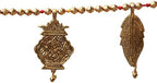 Door Wall Hanging Toran Bandanwar Indian Traditional Good Luck Charm Decoration & Gift Idea for Home Office Temple Pooja Festival Decorations Home Decor Items( with Shubh Labh Mango Leaf)(Size:-40'') - Image 3