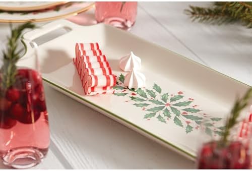 Lenox Holiday Ivory Christmas Porcelain Serving Tray - Image 4
