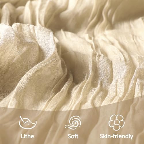 12 Pack 35 x 120 Inch Beige Table Runner Cheesecloth - Image 5