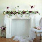 PONATIA 5FT Handcrafted Artificial Rose Flower Garland - Image 2