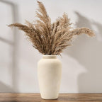 Emotionally Grounded Vase, Vaseking Large Ceramic Rustic Vase, 11 inch Minimalist Decorative Farmhouse Tall Vases for Home Decor, Living Room, Enterway, Table Decoration, Fossil by Vaseking