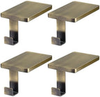 4 Pcs Christmas Stocking Holder for Mantel Fireplace Metal Stocking Hangers Hanging Hooks Heavy Duty Weighted Stocking Holder Bases for Xmas Shelf Fireplace Stair Decor (4, Bronze) by ARCHCRTC
