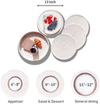 5-Piece Round Cotton Rope Placemats & Holder, Warm Ivory - Image 6