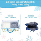 VENO Moving Bags, Wide Open Top, Clear Window, Tropical Island, 6 Pack - Image 6
