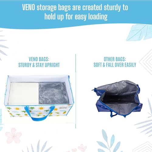 VENO Moving Bags, Wide Open Top, Clear Window, Tropical Island, 6 Pack - Image 6