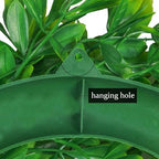 U'Artlines 23.6inch Front Door Boxwood Wreaths, Spring Summer Green Wreath - Image 4