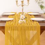 10 Pack Cheesecloth Table Runner Fall Boho Gauze Wedding Party Home Decor - Image 5