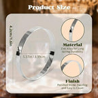 200 Pcs Silver Napkin Rings Bulk, Exquisite Round Napkin Ring Buckles, Suitable for Family Dinners, Weddings, Holiday Parties - Image 3