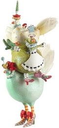 MACKENZIE-CHILDS Patience Brewster 12 Days Christmas Ornament, Decorative Hanging Ornament for Christmas Tree, 3 French Hens by Unknown