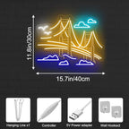 Golden Gate Bridge Neon Sign, San Francisco Cityscape LED Wall Light - Image 5