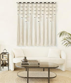 IOWER Large Macrame Wall Hanging Macrame Wall Decor Sphericity Cotton Textile Wall Hanging Boho Wall Decor Art Fiber Yarn Art Handmade 39" Wx39 L - Image 3