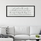 ZZJJHYWGQ God Grant Me Prayer Wall Decor, 32"×12", Black by Unknown