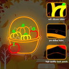 Thanksgiving Harvest Basket Neon Sign for Wall Decor Fall Led Neon Light - Image 4