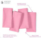 Pink Table Napkins, 17"x17" - Set of 12-100% Cotton, Durable, Absorbent, Soft, Washable - Ideal Hotel Quality Table Linen for Dinner, Rustic Weddings, Summer, Easter, Pink - Image 4