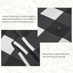 Cupuamon Fabric Checkered Table Runner 12 Pack Waterproof Gingham Table Runner 14W x 108L Buffalo Check Table Runners for Parties Kitchen Dining Wedding Banquet (Black and White) - Image 2