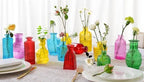 KOIUEYW Colored Glass Bud Vases Set of 24, Vintage Small Vases for Flowers, Crystal Mini Glasses in Bulk, Small Flower Design for Centerpieces Wedding Decorations Home Flower Party Decor - Image 2