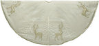 Kurt Adler Gold Tree and Reindeer Applique Tree Skirt, 48" by KurtSAdler