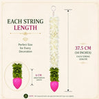 Hanging Flower Decoration|Puja Decoration Items 14 INCHES, Pack 10 - Image 3