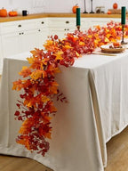 Thanksgiving Decorations - Fall Decor - Fall Garland - 9FT Autumn Maples Leaf Garland for Hanging for Halloween Thanksgiving Decor Home Wedding Fireplace Party Christmas - Image 5
