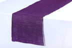 MDS® Pack of 5 Natural Burlap Table Runner, 12 x 108 Inch, Jute Rustic Farmhouse Boho Table Decor for Wedding Reception, Dining Table, Bridal Shower, Baby Shower & Party Decorations - Cadbury Purple - Image 3