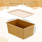 Menkxi 4 Pcs Storage Bins with Lids, Mixed Color, Small - Image 2