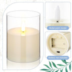 Yunlly 20 Pcs Rose Candle Rings with Candles Sets, Blue - Image 4
