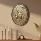 Newinhome Vintage Beetle Wall Sculpture, Antique Wall Decor, Ladybug Wall Decor, Hanging Decoration with Embossed Beetle Design, Vintage Decor for Living Room Bedroom and Hallway, Housewarming Gift - Image 2