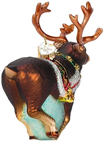 Old World Christmas Ornaments Reindeer Glass Blown Ornaments for Christmas Tree - Image 2