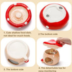 Hacaroa 3 Pack Ceramic Hamster Hideout, Mushroom Shape Guinea Pig Food Bowl Cute Water Bottle with Stand, Cool Hamster Bed House Small Animal Cage Accessories for Dwarf Hamsters, Mice, Gerbils - Image 4