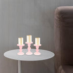 Fomiyes Glass Candle Holder Set 3 Pcs Candlestick Holders Decor for Home - Image 6