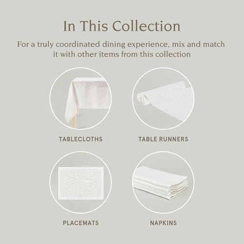 Over&Back 18x108 Washed 100% Linen Table Runner - Washable Table Runners for a Custom Home Decor Tablescape - Perfect for Coffee Table, Dinner Table, Living Room, and More - Ivory - Image 4