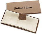 Solino Home 100% Pure Linen Table Runner Ivory, Fete 14 x 108 in - Image 5