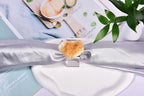Citrine Cluster Napkin Rings Glass Base Dining Table Decor - Image 3