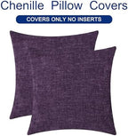 CaliTime Decorative Couch Throw Pillow Covers 26 X 26 Inches Plum Purple - Image 6