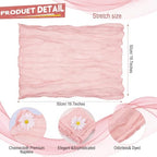 Mixweer 100 Pcs Gauze Cheesecloth Napkins 19.7 x 19.7 Inch, Dusty Pink - Image 2
