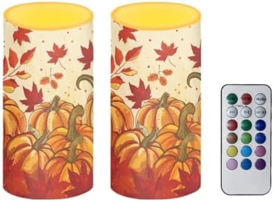 Thanksgiving Flickering Flameless Candles with 4/8 Hour Timer - Image 2