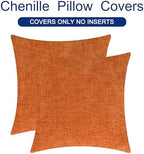 CaliTime Fall Decorative Throw Pillow Covers 26 X 26 Inches Burnt Orange - Image 6