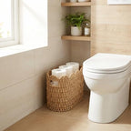 Scalloped Toilet Paper Basket, Tall Narrow Paper Rope Storage - Image 6