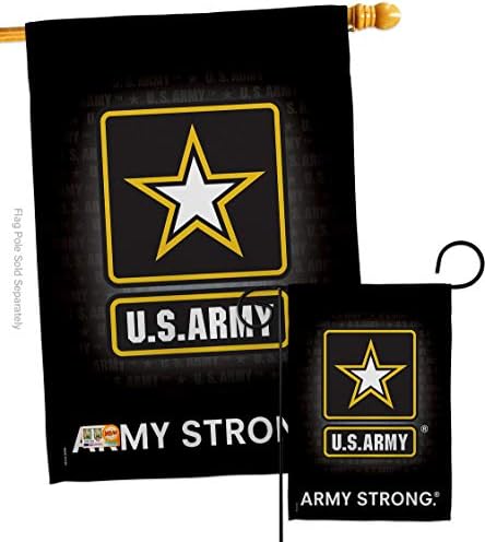 Breeze Decor U.S. Army Garden House Flag - Set Armed Forces Rangers United State American Military Veteran Retire Official - Decoration Banner Small Yard Gift Double-Sided Imported 28 X 40 by Breeze+Decor
