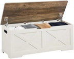 Timberer 47.2" Storage Chest, Wooden Storage Bench, Entryway Shoes Bench by Timberer