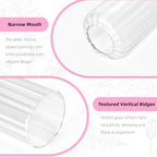 Glass Bud Vases Set of 24, Ribbed Small Flower Glass Vases for Centerpieces - Image 3