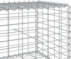 vidaxl Gabion Basket - Galvanized Iron - Large Garden retaining Solution - Tool-Free Assembly - Customizable Design - Ideal for Landscaping, Decor - Durable & Weather - 354.3"x19.7"x19.7" - Image 4