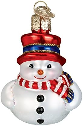 Old World Christmas Mini Snowman Set Glass Blown Ornament for Christmas Tree, Handcrafted Holiday Decoration, Set Collection - Image 3