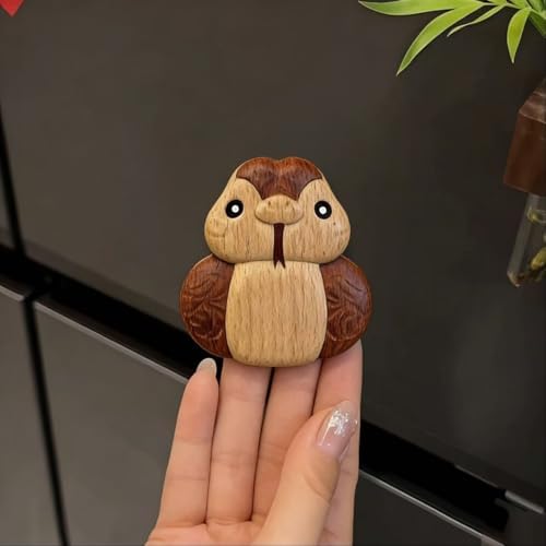 Hand-carved Sculptures, Chinese Zodiac Wooden Carvings, Hand-Carved Wood Sculptures for Home Decor & Gift(Snakes) - Image 3